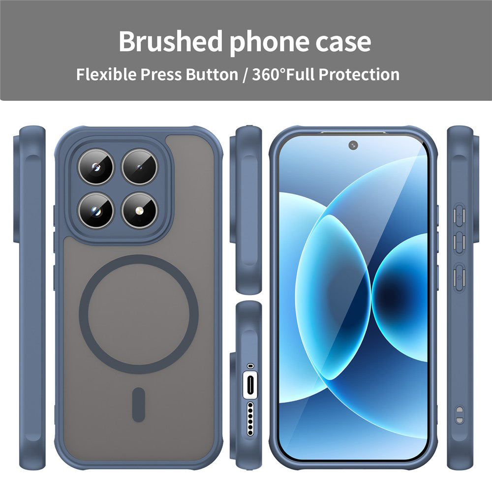 Husa MagSafe pentru Xiaomi 17T, Techsuit, HaloFrost II, Bleumarin