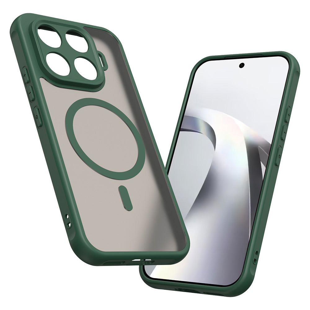 Husa MagSafe pentru Xiaomi 17T, Techsuit, HaloFrost II, Verde