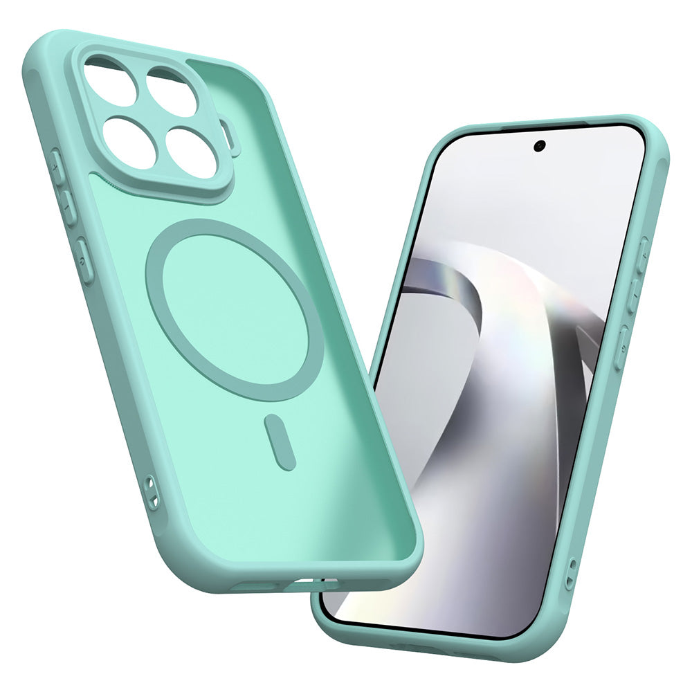 Husa MagSafe pentru Xiaomi 17T, Techsuit, HaloFrost II, Verde Deschis
