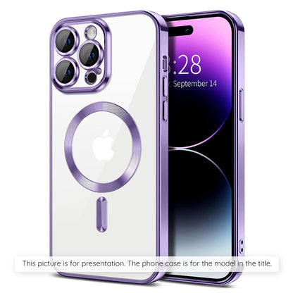 Husa MagSafe pentru Xiaomi 17T, Techsuit, Luxury Crystal, Mov Deschis