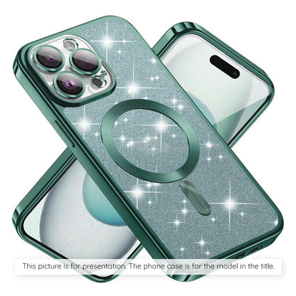 Husa MagSafe pentru Xiaomi 17T, Techsuit, Luxury Glitter, Verde Deschis