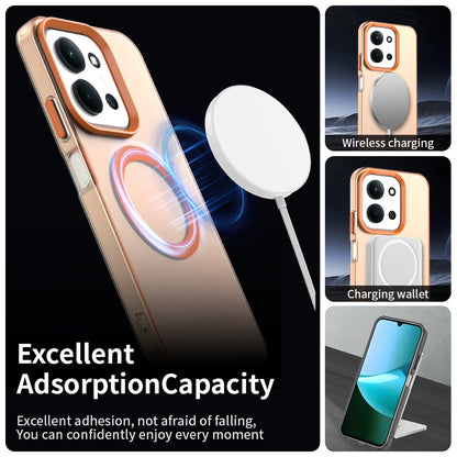 Husa MagSafe pentru Xiaomi Poco C85 4G / Redmi 15C 5G / 15C 4G, Techsuit, CandyCase, Portocalie