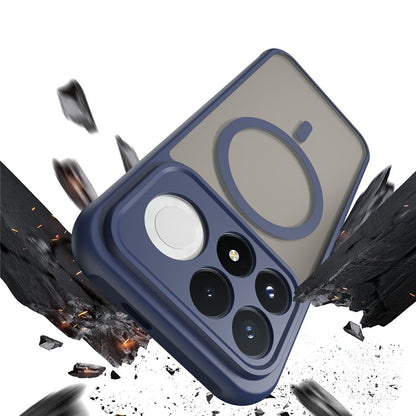 Husa MagSafe pentru Xiaomi Poco F9 Pro, Techsuit, HaloFrost II, Bleumarin