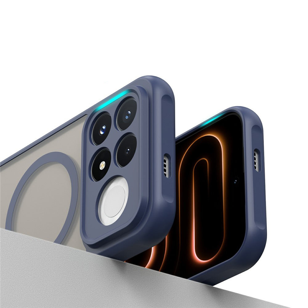 Husa MagSafe pentru Xiaomi Poco F9 Pro, Techsuit, HaloFrost II, Bleumarin