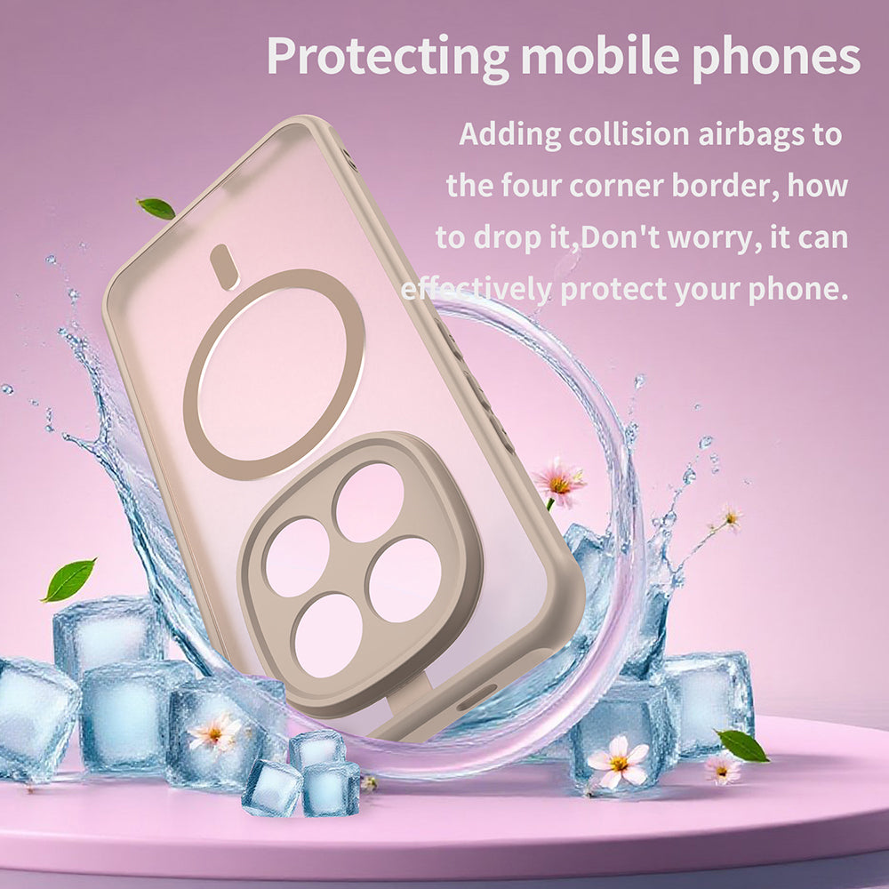 Husa MagSafe pentru Xiaomi Poco M8 Pro / Redmi Note 15 Pro+ 5G, Techsuit, HaloFrost II, Aurie