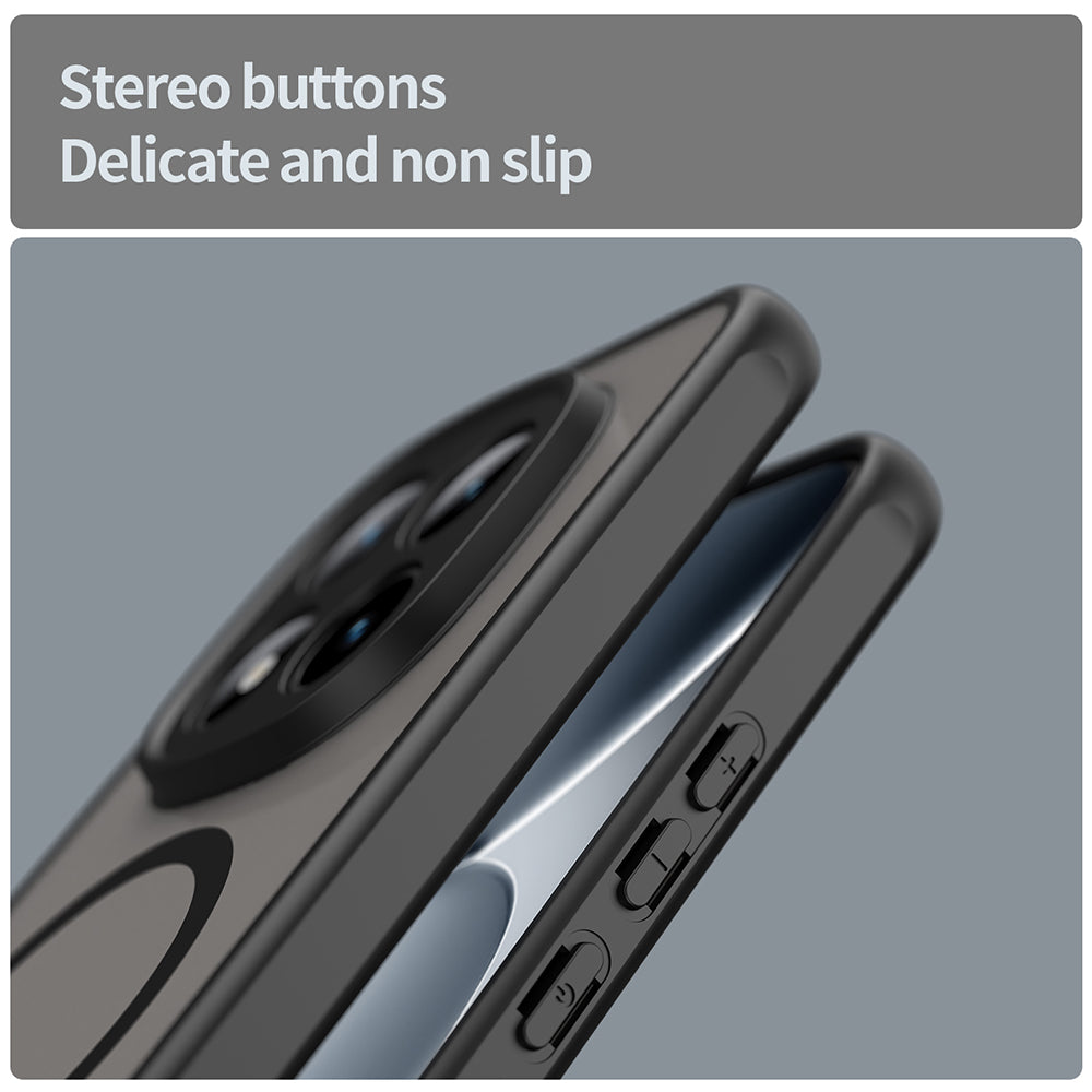 Husa MagSafe pentru Xiaomi Poco M8 Pro / Redmi Note 15 Pro+ 5G, Techsuit, HaloFrost II, Neagra