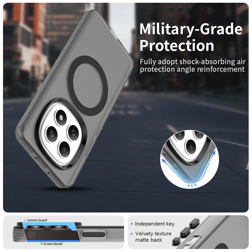 Husa MagSafe pentru Xiaomi Poco M8 / Redmi Note 15 5G, Techsuit, CandyCase, Neagra