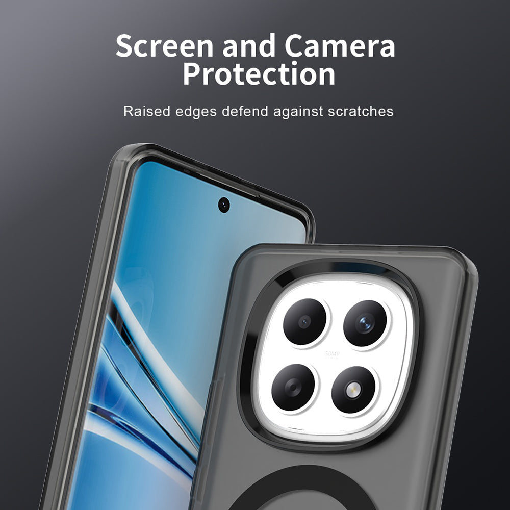 Husa MagSafe pentru Xiaomi Poco M8 / Redmi Note 15 5G, Techsuit, CandyCase, Neagra