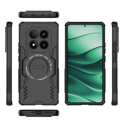 Husa MagSafe pentru Xiaomi Poco X7 / Redmi Note 14 Pro 5G, Techsuit, ArmorMag, Neagra