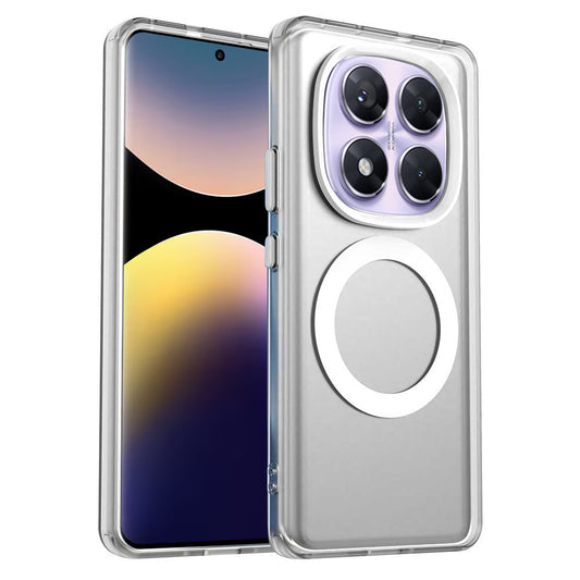 Husa MagSafe pentru Xiaomi Poco X7 / Redmi Note 14 Pro 5G, Techsuit, CandyCase, Alba