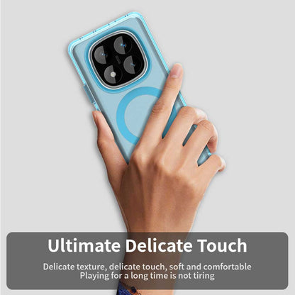 Husa MagSafe pentru Xiaomi Poco X7 / Redmi Note 14 Pro 5G, Techsuit, CandyCase, Albastra