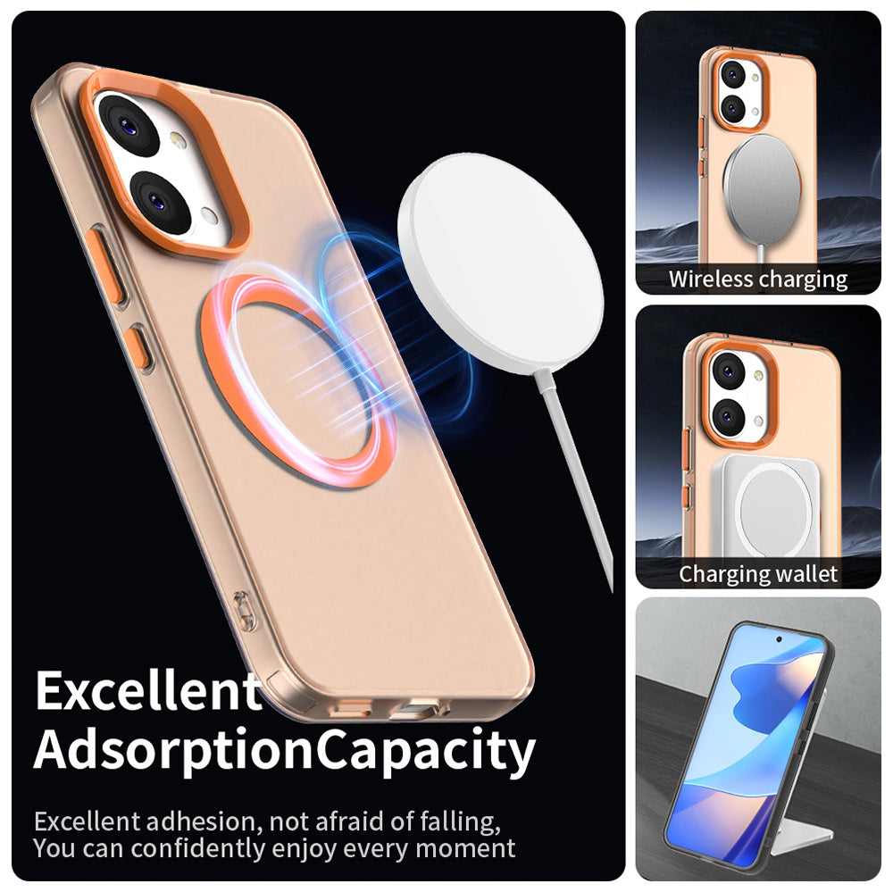 Husa MagSafe pentru Xiaomi Poco X8 Pro Max, Techsuit, CandyCase, Portocalie
