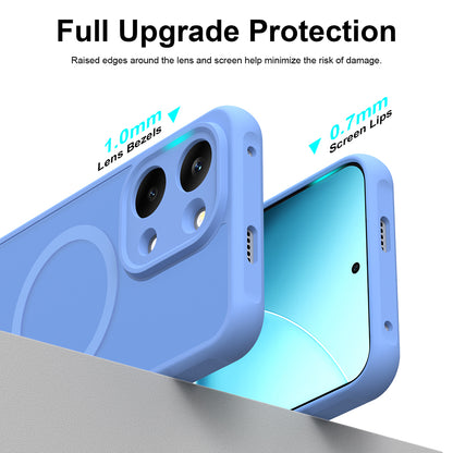 Husa MagSafe pentru Xiaomi Poco X8 Pro Max, Techsuit, HaloFrost II, Albastra