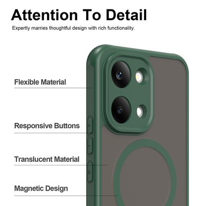 Husa MagSafe pentru Xiaomi Poco X8 Pro Max, Techsuit, HaloFrost II, Verde