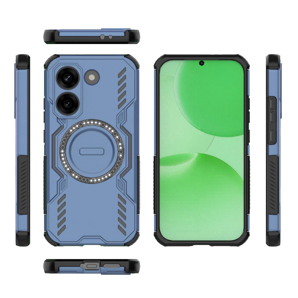 Husa MagSafe pentru Xiaomi Poco X8 Pro, Techsuit, ArmorMag, Albastra