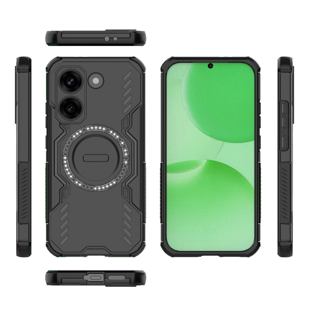 Husa MagSafe pentru Xiaomi Poco X8 Pro, Techsuit, ArmorMag, Neagra