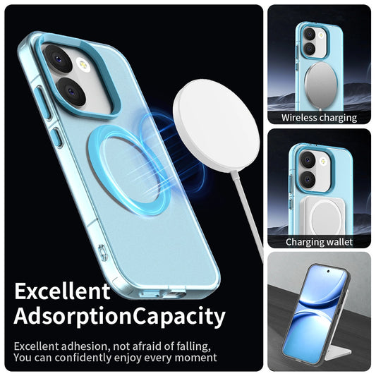 Husa MagSafe pentru Xiaomi Poco X8 Pro, Techsuit, CandyCase, Albastra