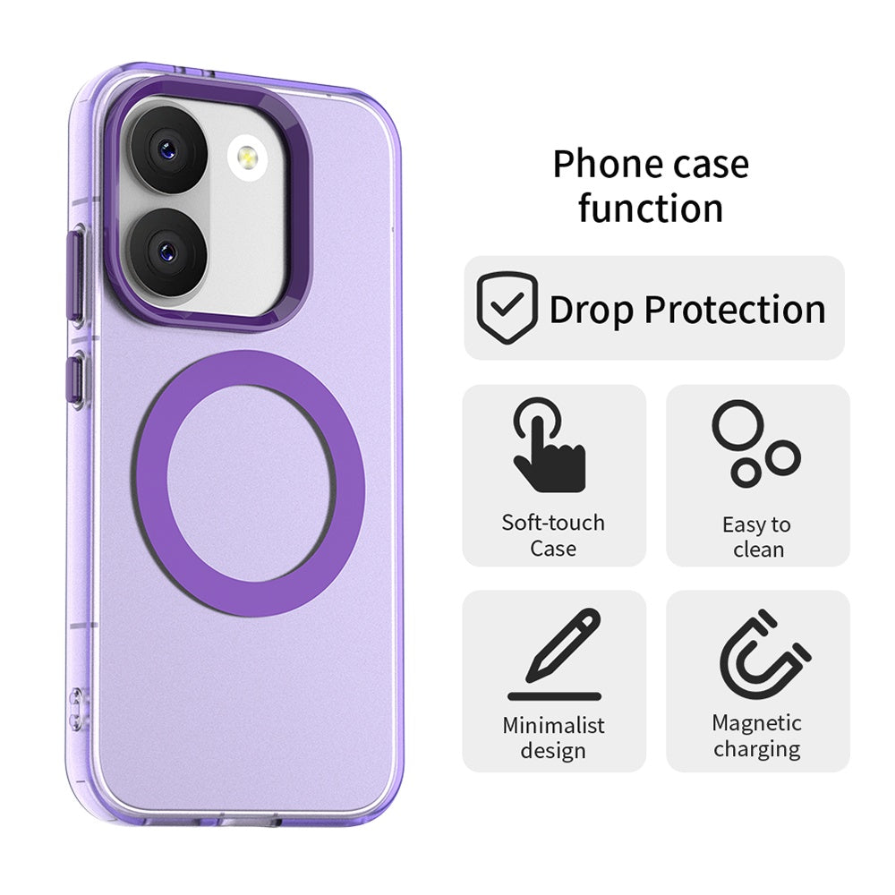 Husa MagSafe pentru Xiaomi Poco X8 Pro, Techsuit, CandyCase, Mov