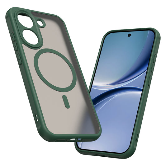 Husa MagSafe pentru Xiaomi Poco X8 Pro, Techsuit, HaloFrost II, Verde