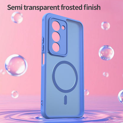 Husa MagSafe pentru Xiaomi Redmi 15 5G / 15 4G, Techsuit, HaloFrost II, Albastra