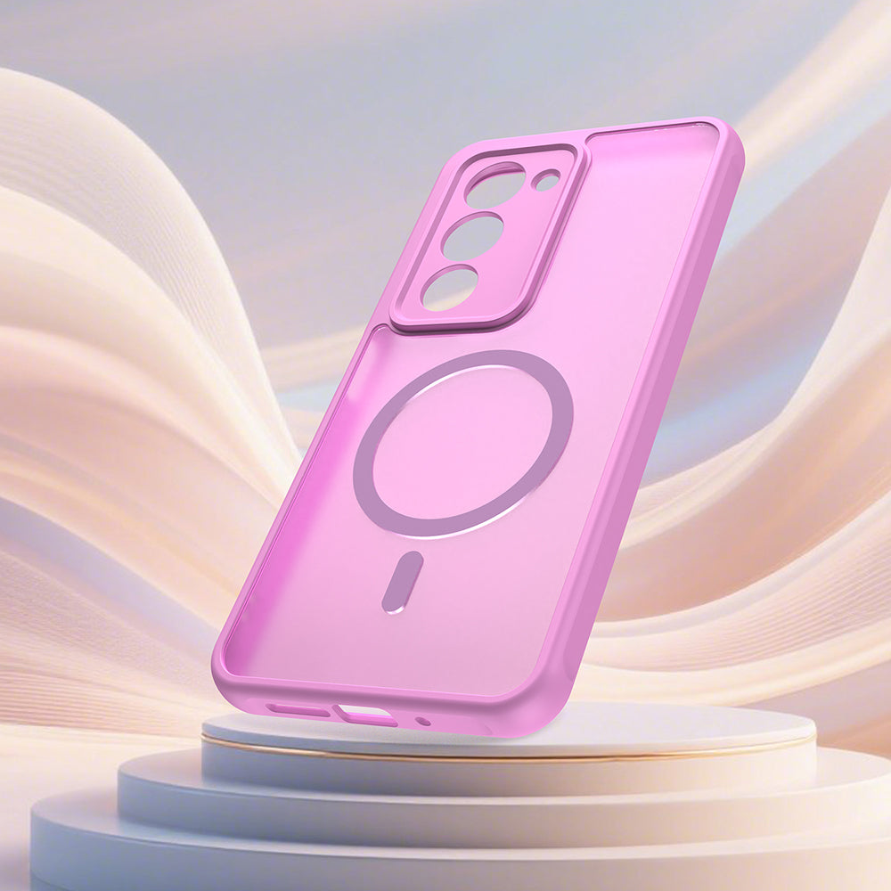 Husa MagSafe pentru Xiaomi Redmi 15 5G / 15 4G, Techsuit, HaloFrost II, Roz