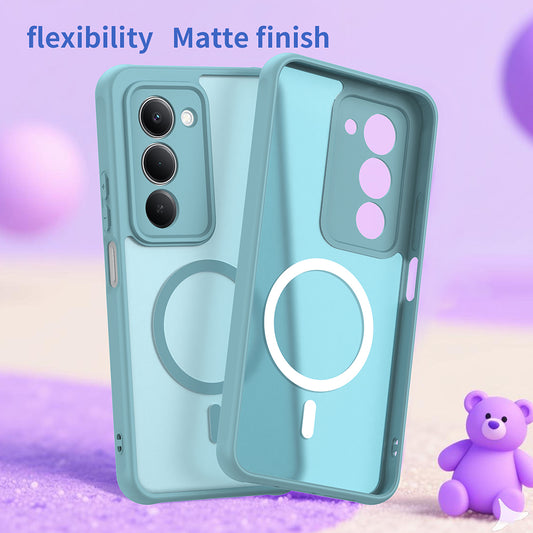 Husa MagSafe pentru Xiaomi Redmi 15 5G / 15 4G, Techsuit, HaloFrost II, Verde Deschis