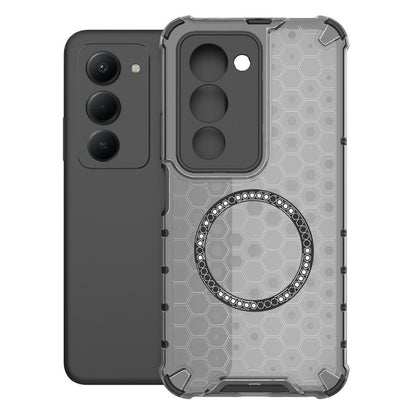 Husa MagSafe pentru Xiaomi Redmi 15 5G / 15 4G, Techsuit, HoneyComb Shield, Neagra