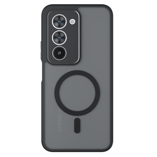 Husa MagSafe pentru Xiaomi Redmi 15 5G / 15 4G, Techsuit, PureFrost, Neagra Satinata