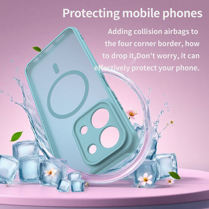 Husa MagSafe pentru Xiaomi Redmi 15C 5G / 15C 4G, Techsuit, HaloFrost II, Verde Deschis