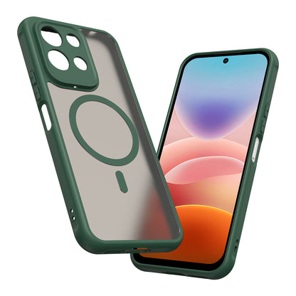 Husa MagSafe pentru Xiaomi Redmi 17 5G / 17 4G, Techsuit, HaloFrost II, Verde