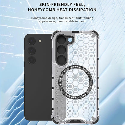 Husa MagSafe pentru Xiaomi Redmi A3x / A3, Techsuit, HoneyComb Shield, Alba