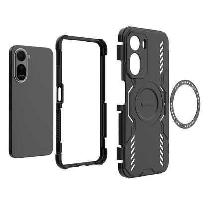 Husa MagSafe pentru Xiaomi Redmi A7 Pro 4G, Techsuit, ArmorMag, Neagra
