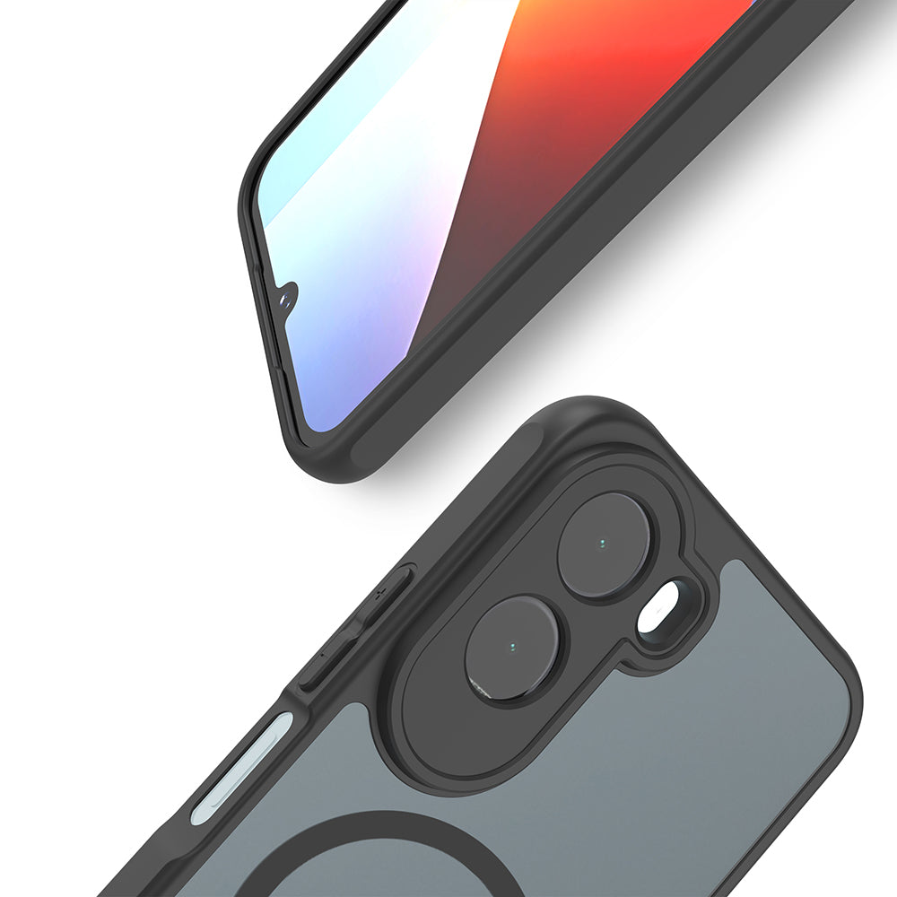 Husa MagSafe pentru Xiaomi Redmi A7 Pro 4G, Techsuit, HaloFrost II, Neagra