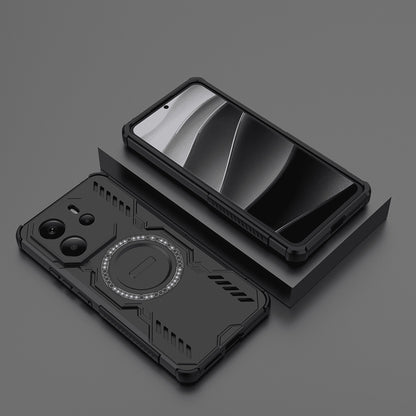 Husa MagSafe pentru Xiaomi Redmi Note 14 4G (Regional), Techsuit, ArmorMag, Neagra