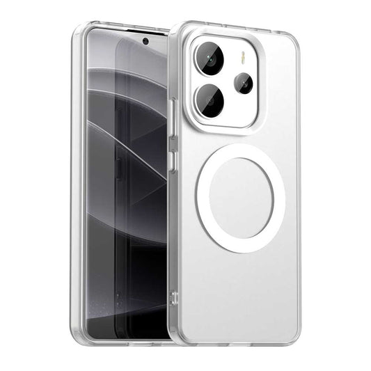 Husa MagSafe pentru Xiaomi Redmi Note 14 4G (Regional), Techsuit, CandyCase, Alba