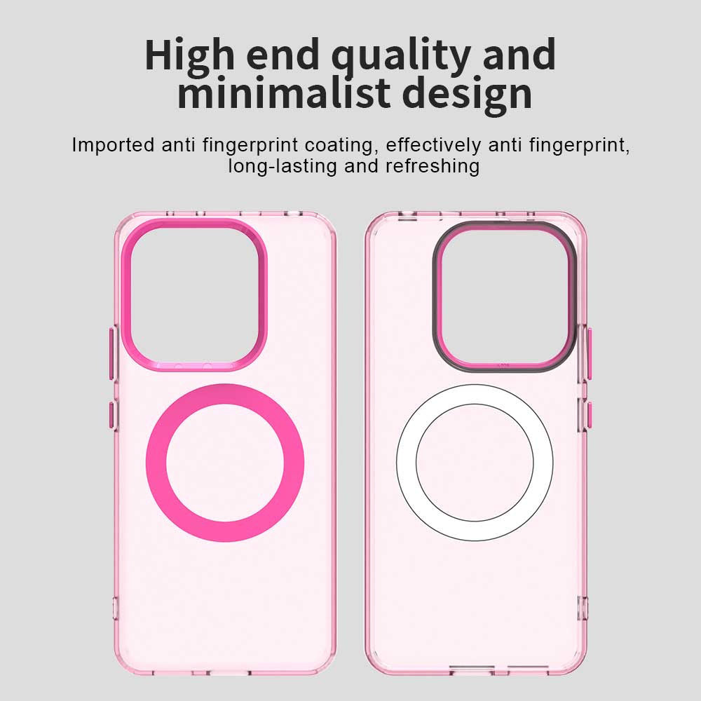 Husa MagSafe pentru Xiaomi Redmi Note 14 4G (Standard), Techsuit, CandyCase, Roz