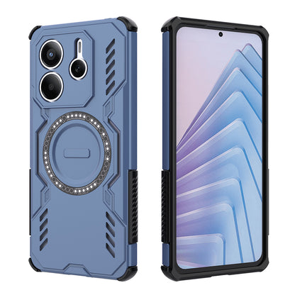 Husa MagSafe pentru Xiaomi Redmi Note 14 5G, Techsuit, ArmorMag, Albastra