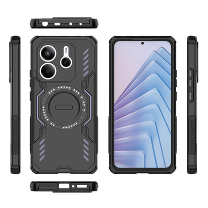 Husa MagSafe pentru Xiaomi Redmi Note 14 5G, Techsuit, ArmorMag, Neagra