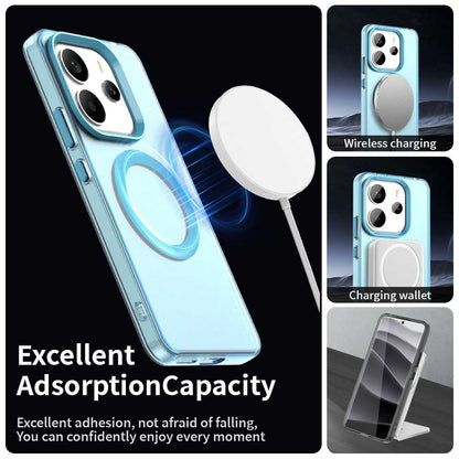 Husa MagSafe pentru Xiaomi Redmi Note 14 5G, Techsuit, CandyCase, Albastra