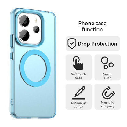 Husa MagSafe pentru Xiaomi Redmi Note 14 5G, Techsuit, CandyCase, Albastra