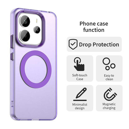 Husa MagSafe pentru Xiaomi Redmi Note 14 5G, Techsuit, CandyCase, Mov
