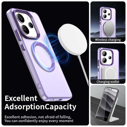 Husa MagSafe pentru Xiaomi Redmi Note 14 5G, Techsuit, CandyCase, Mov