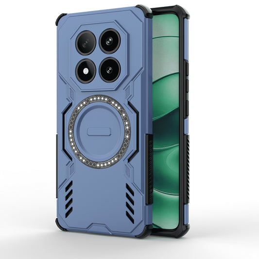 Husa MagSafe pentru Xiaomi Redmi Note 14 Pro 4G, Techsuit, ArmorMag, Albastra
