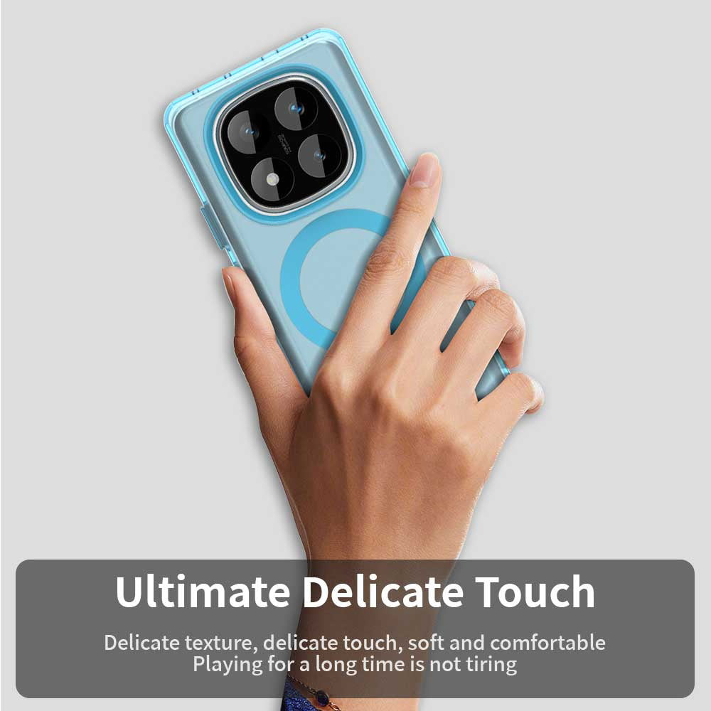 Husa MagSafe pentru Xiaomi Redmi Note 14 Pro 4G, Techsuit, CandyCase, Albastra