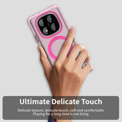 Husa MagSafe pentru Xiaomi Redmi Note 14 Pro 4G, Techsuit, CandyCase, Roz