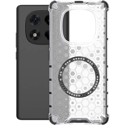 Husa MagSafe pentru Xiaomi Redmi Note 14 Pro 4G, Techsuit, HoneyComb Shield, Alba