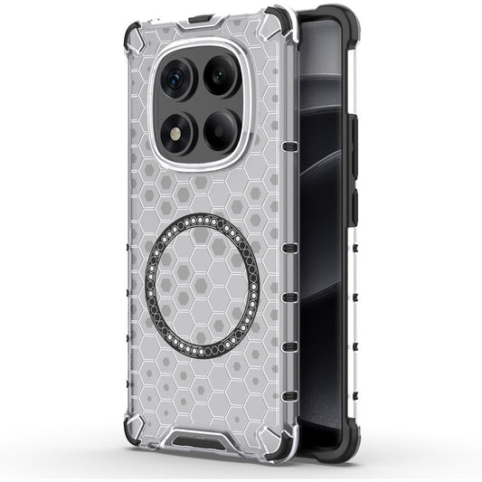 Husa MagSafe pentru Xiaomi Redmi Note 14 Pro 4G, Techsuit, HoneyComb Shield, Alba