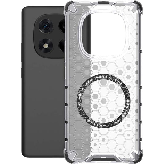 Husa MagSafe pentru Xiaomi Redmi Note 14 Pro+ 5G, Techsuit, HoneyComb Shield, Alba