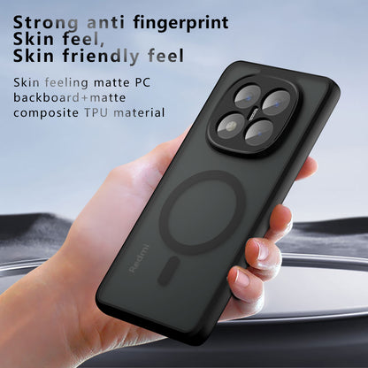 Husa MagSafe pentru Xiaomi Redmi Note 14 Pro+ 5G, Techsuit, PureFrost, Neagra Satinata