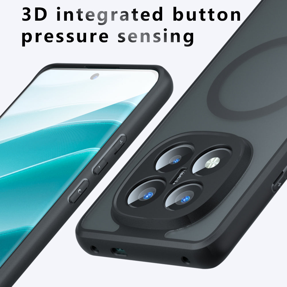Husa MagSafe pentru Xiaomi Redmi Note 14 Pro+ 5G, Techsuit, PureFrost, Neagra Satinata